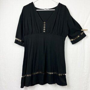 Beauty & The Beach Hawaii Swim Coverup Dress Womens M Cutout Summer Pool Beach